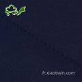 Tissu polyester élasthanne bleu marine en tricot teint 75D pour tissu pour femmes